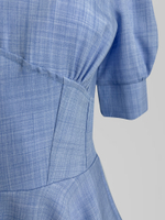 Комбинезон Perfemme однотонный с корсетом на талии и коротким рукавом