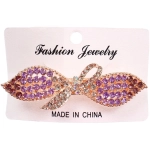 Заколка - автомат металлическая на блистере «KLEVER», мауриция, цвет как на фото, 8*3см ( хедр Кокетка)