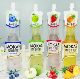 Желе сокосодержащее MOKAS со вкусом клубники, 180мл
