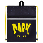 Мешок для обуви BRAUBERG с петлей светоотражающая полоса 2 отделения 46х36 см Dark cat (2 штуки в упаковке)