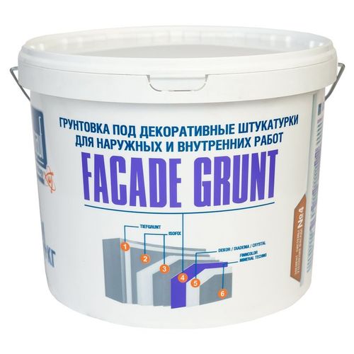 Грунтовка Bergauf Facad Grunt под декоративные штукатурки 14 кг