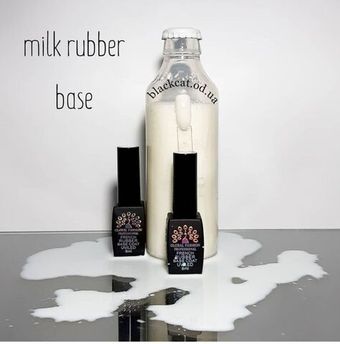 Каучуковая база для гель лака френч, цвет прозрачно-молочный, Rubber Base Coat French, 8 мл., Global Fashion 07