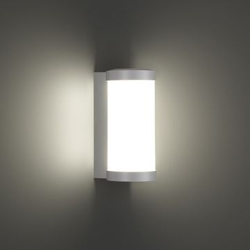 Уличный настенный светодиодный светильник 6W 4000К 359299 белый Opal Novotech