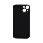 Силиконовый матовый чехол Silicone Case NEW ERA для iPhone 14, без логотипа, черный