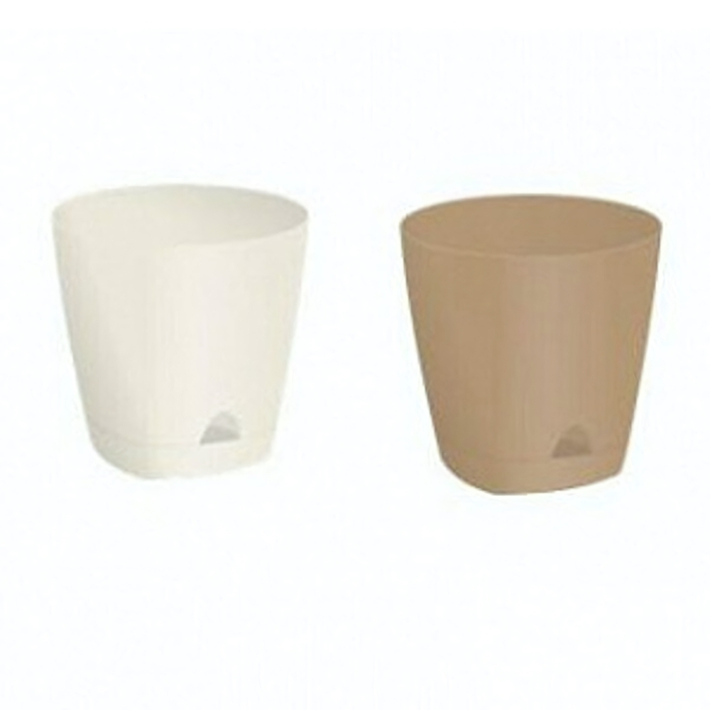 Горшок для цветов AMSTERDAM D 170 mm/2,5л с прикорневым поливом Сливочный (пластиковый)