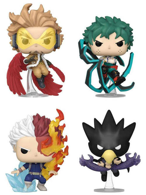 Фигурка Funko POP! Animation My Hero Academia Hawks/Izuku/Shoto/Fumikage (FL) (Exc) 4PK 78045