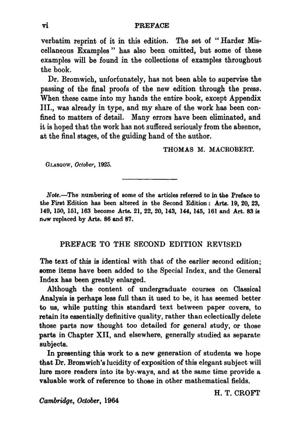 An introduction to the theory of infinite series | Thomas John I'Anson Bromwich