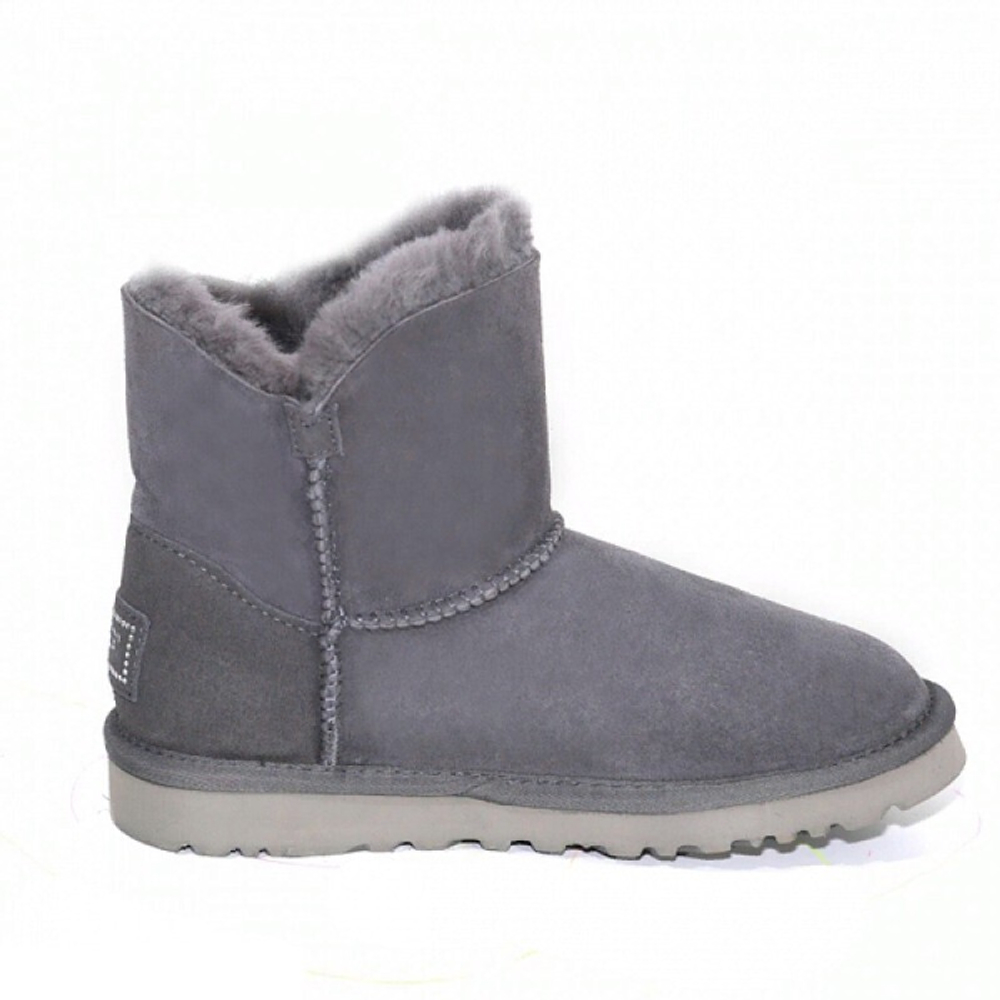 Угги Mini Bailey Button Bling Grey
