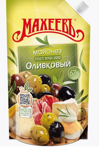 МАЙОНЕЗ ОЛИВКОВЫЙ МАХЕЕВЪ 190ГР