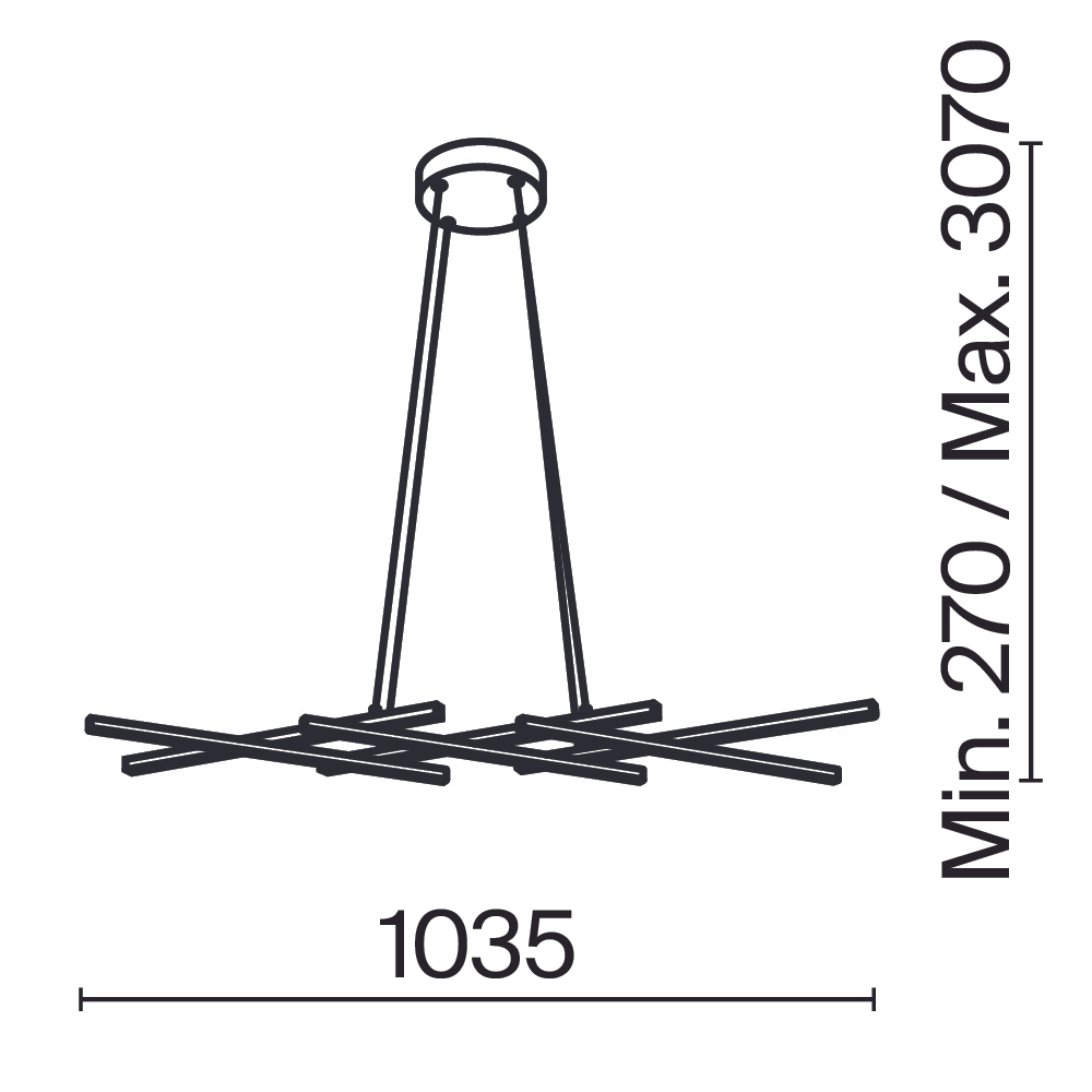 Подвесная светодиодная люстра Maytoni Halo MOD244PL-L50BSK