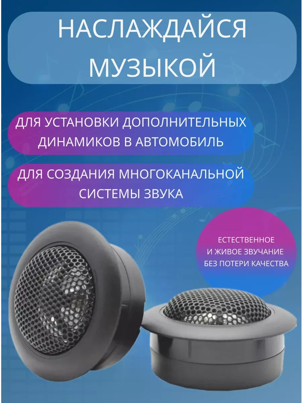 Динамики автомобильные пищалки твитеры СТС120