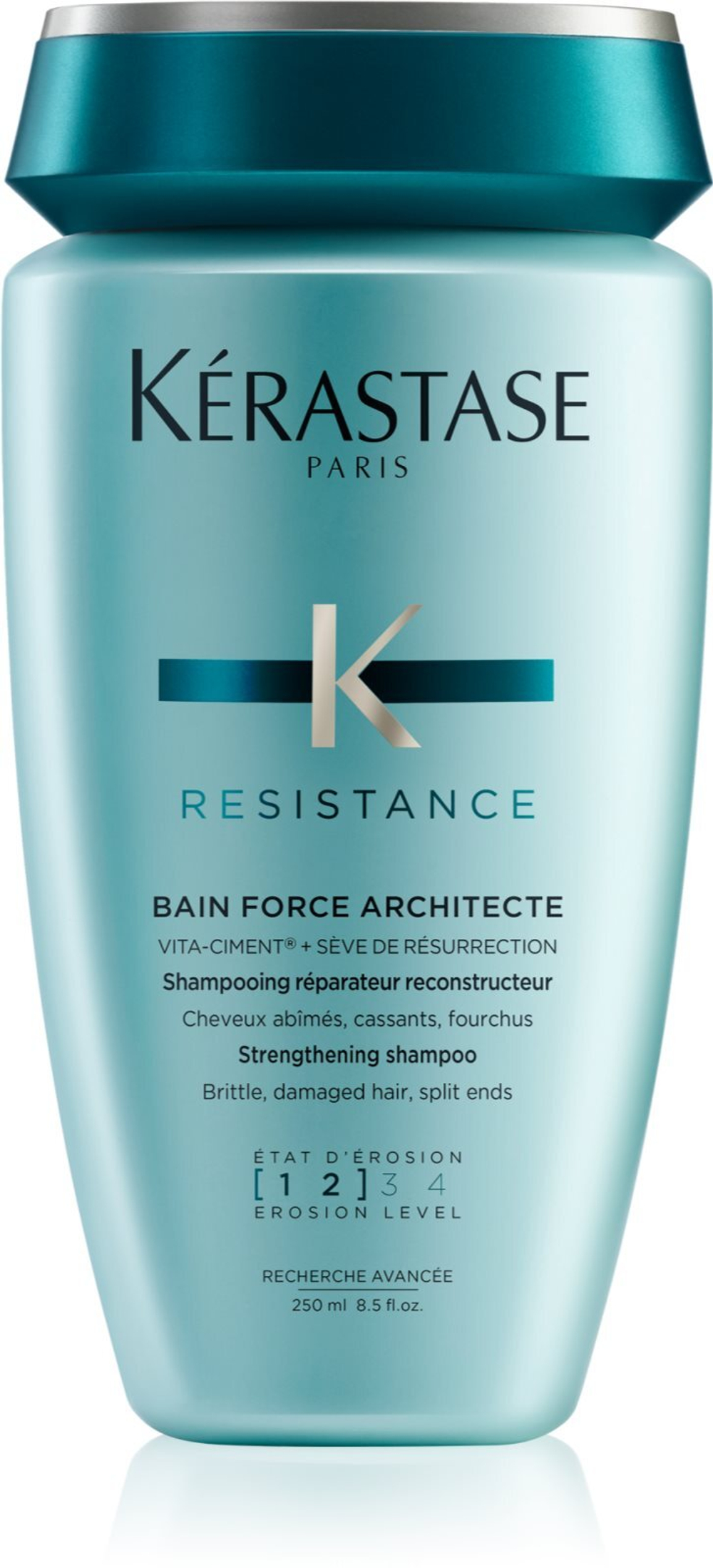 Kerastase Resistance Bain Force Architecte - укрепляющий шампунь для ослабленных и слегка поврежденных волос /   250  ml  / GTIN 3474636397945