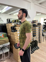 Футболка хлопковая / зелёный пиксель