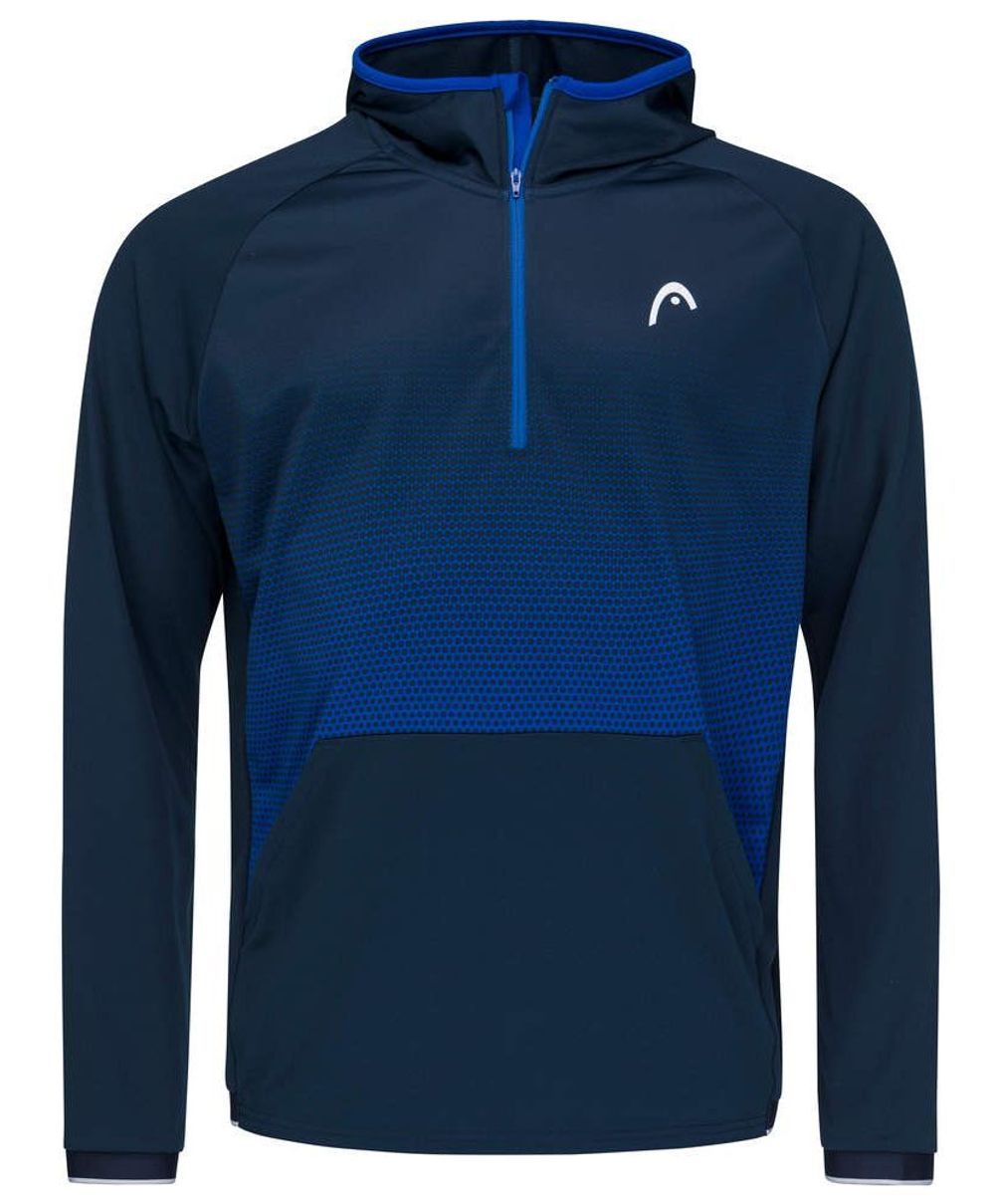 Мужская теннисная кофта Head Topspin Hoodie M - royal/print vision