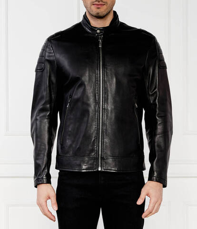 Кожаная Jomoto BOSS ORANGE - черный(50518270)