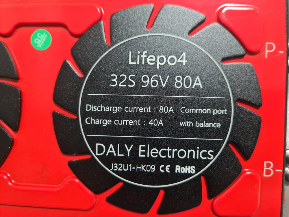 Плата контроля BMS LiFePO4 32S 96V 80A
