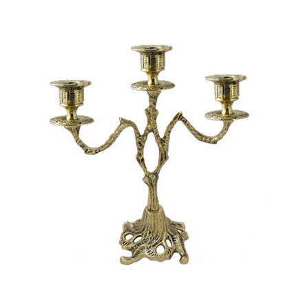 Bello De Bronze Канделябр на 3 свечи из бронзы Асти