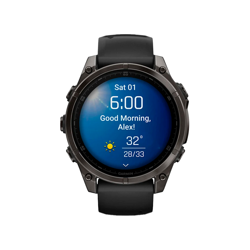 Умные часы Garmin Fenix 8 Pro, 47mm, Amoled Sapphire Titanium Carbon Gray (010-03198-01)