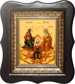 Коронование Пресвятой Богородицы. Икона на холсте.