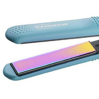 Выпрямитель волос 25x89мм с радужным антистатическим покрытием Gamma Piu Rainbow Sky Blue