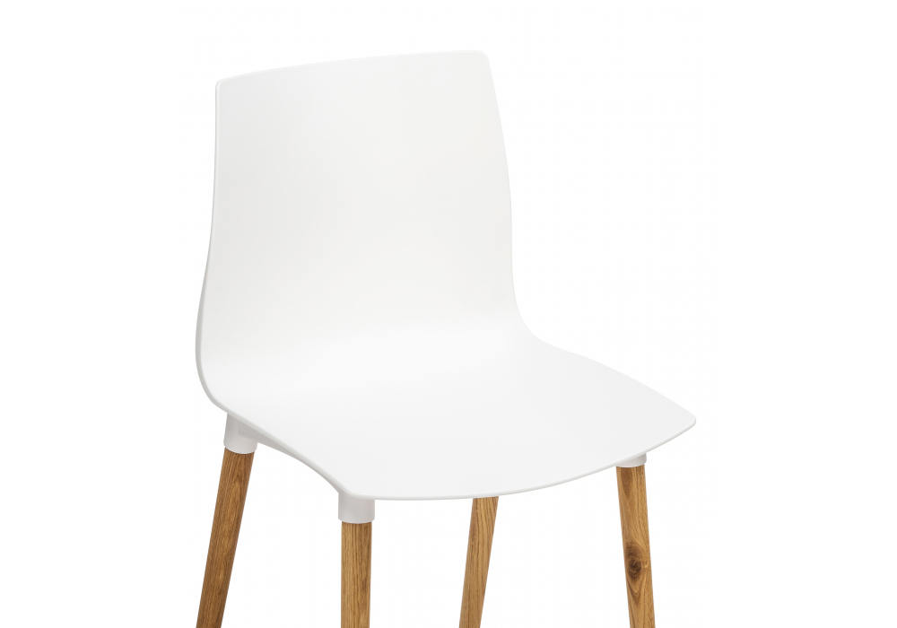 Пластиковый стул Woodville Кобе 2 шт белый