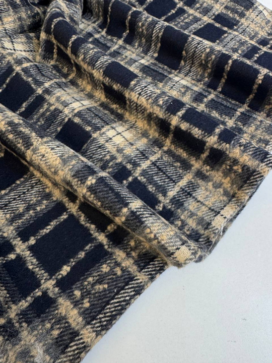 Костюмная принт клетка, черный/беж NEAVY CHKS BST3521