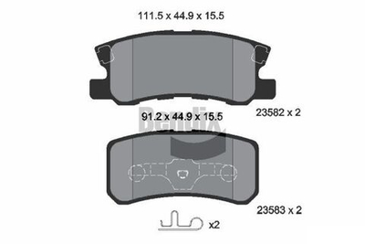 BENDIX Braking - BPD1199-BEN - Brake Pad Set, disc brake