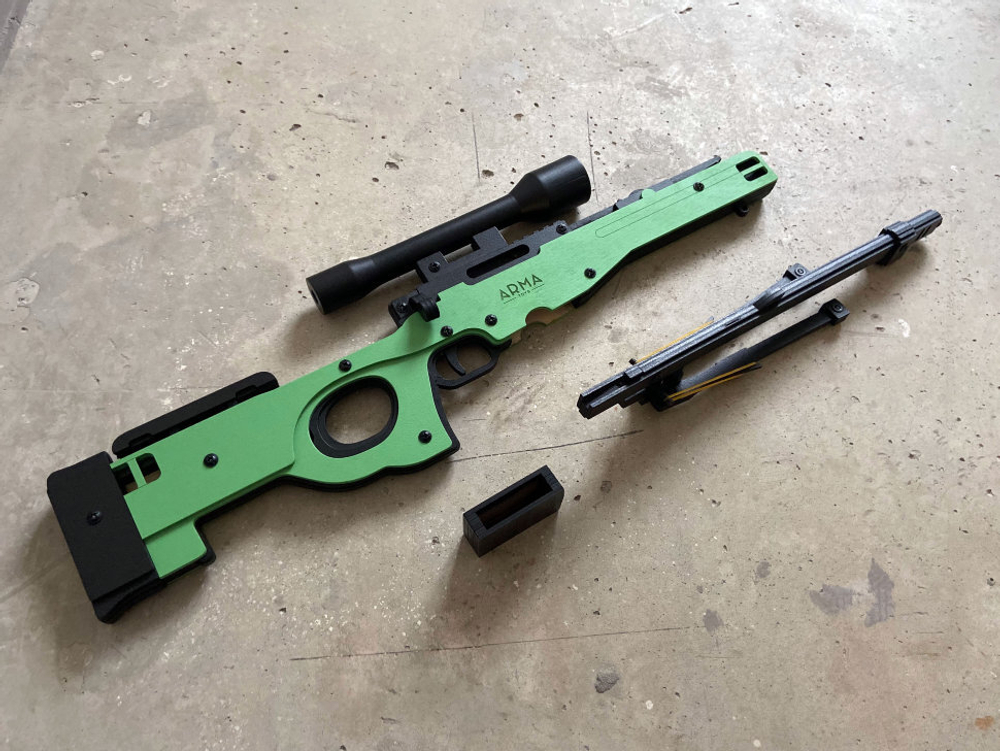 Резинкострел в сборе ARMA Снайперская Винтовка AWP CS:GO / КС ГО