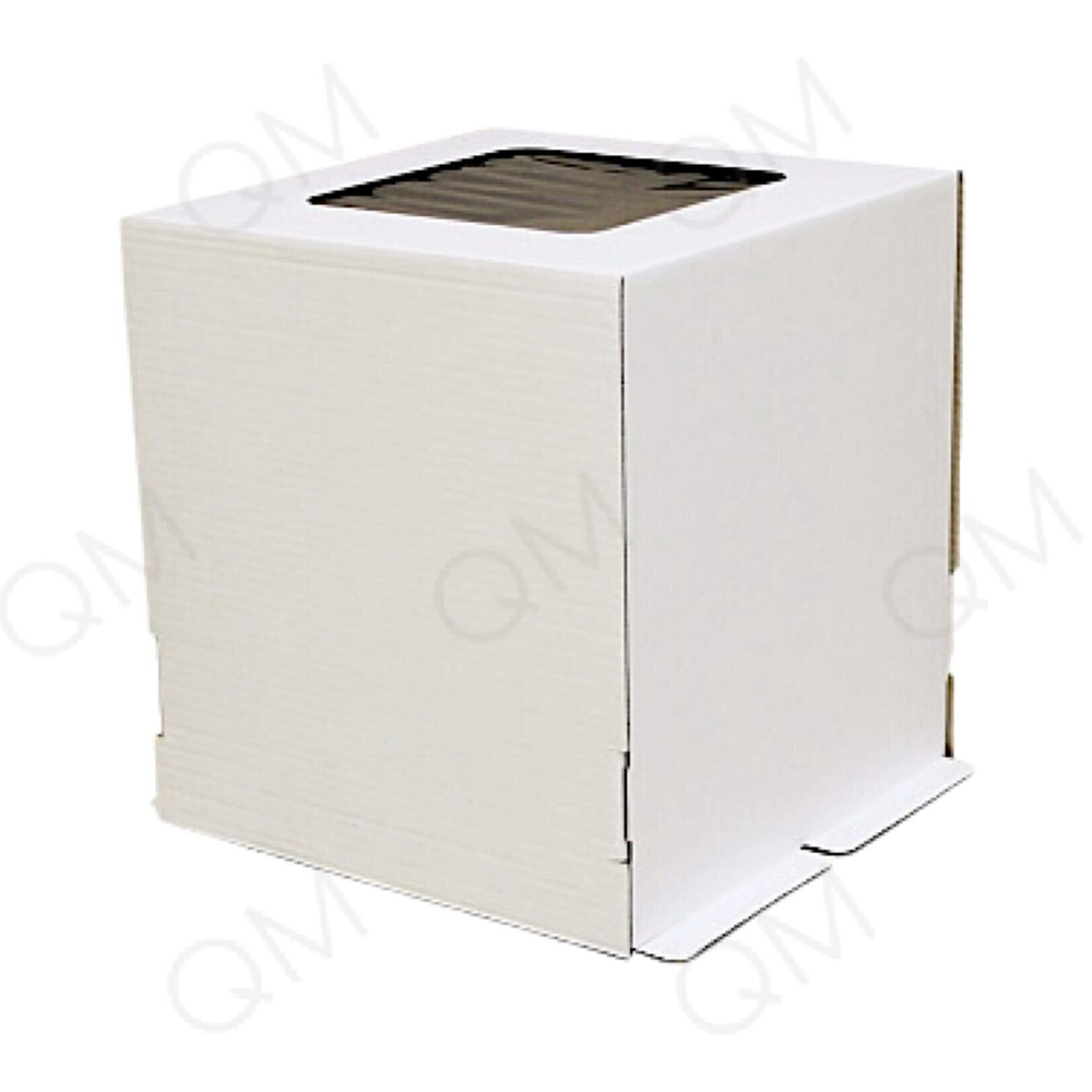 Коробка для торта с окошком 300*300*300 мм белая, 50 шт