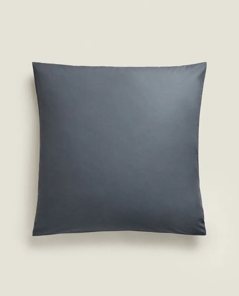 ZARA HOME (200 НИТЕЙ) НАВОЛОЧКА ИЗ ПЕРКАЛЯ, СЕРО-СИНИЙ