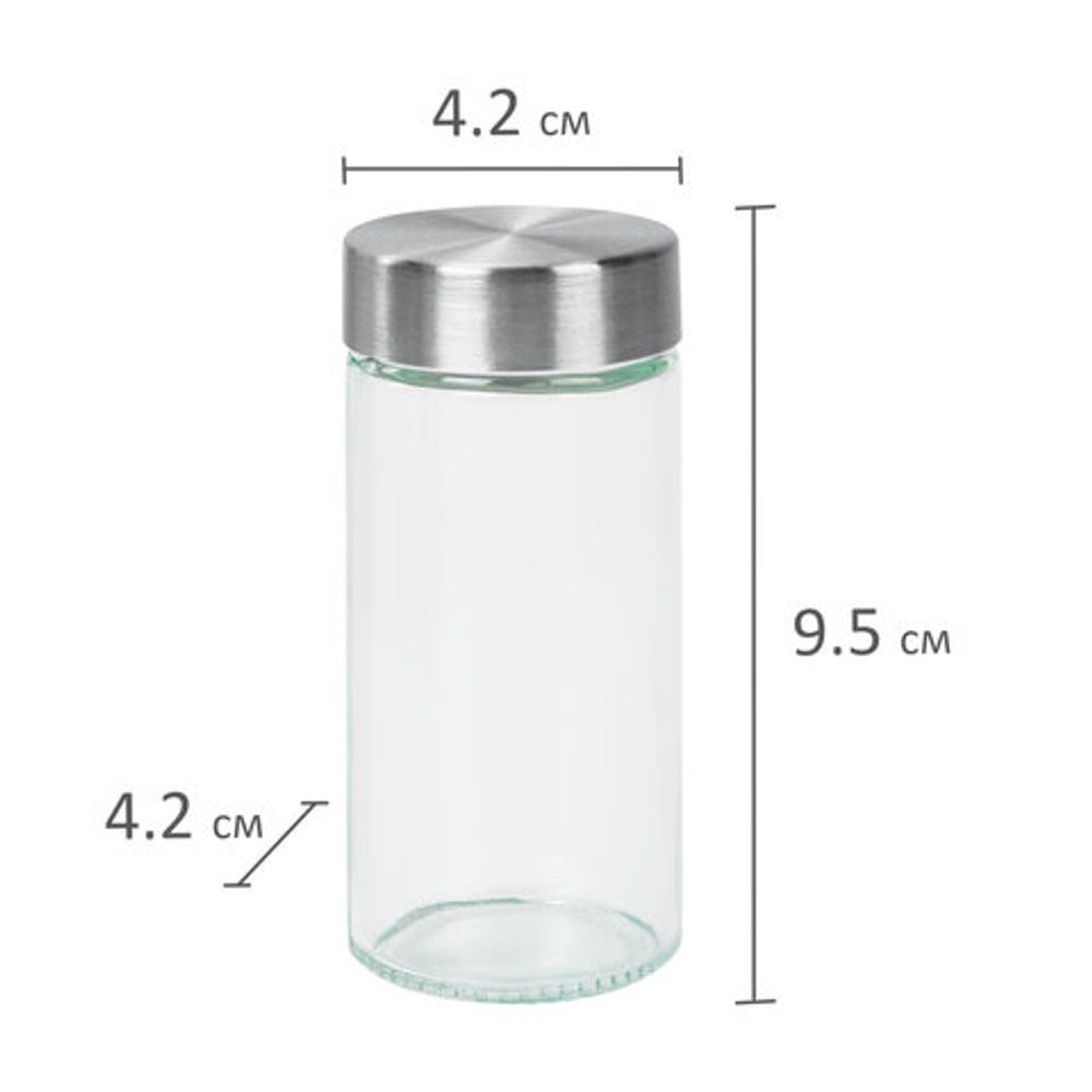 Набор для специй 2х100 мл, MAXI, солонка + перечница, стекло/сталь, круглые, WEGLA (ВЕГЛА), 700230