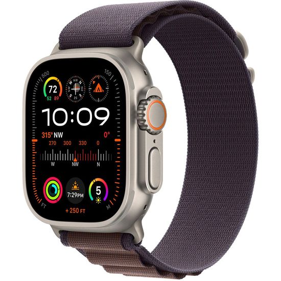 Apple Watch Ultra 2 GPS + Cellular 49mm Titanium Case with Indigo Alpine Loop