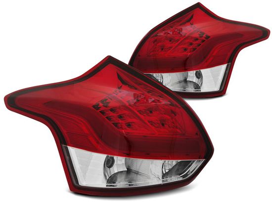Задние фонари для Ford Focus III 5D (11-14) LED Red Crystal