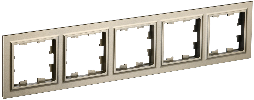 BRITE Рамка 5-местная РУ-5-БрШ шампань IEK