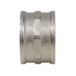 Муфта латунь никель Ду 15 (1/2") ВР/ВР 9018 ГОСТ 32585-2013 Aquasfera 9018-01