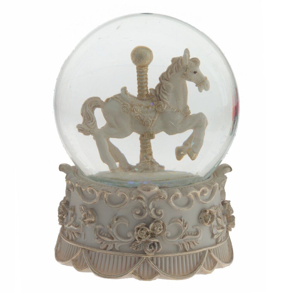 GAEM Фигурка декор в стекл шаре "Лошадка", D 6.5 см, L6,5 W6,5 H8,5 см, 2в.