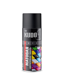 Эмаль акриловая  глянцевая черный RAL9005  KU-ОA9005 (0,52л) KUDO Extra Gloss Finish