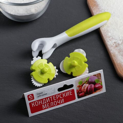 Валик для нарезки теста Доляна «Помощник», 16,5×5,5×2,5 см, цвет МИКС (Цвет: не задано)