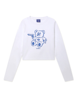 Женский Лонгслив Badbear Crop White