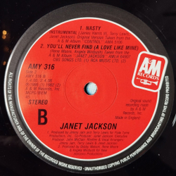 Винтажная виниловая пластинка LP Janet Jackson Nasty (UK 1986) 45 RPM Maxi Single