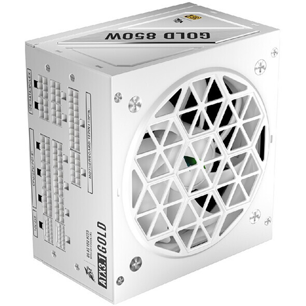 Блок питания 1STPLAYER NGDP 850W, модульный, PCIe 5.0, 80 PLUS Gold, White (HA-850BA4-WH)