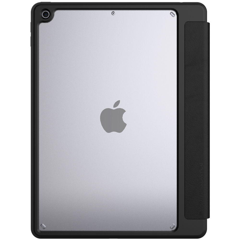 Кожаный чехол книжка от Nillkin для планшета iPad 10.2 (2019, 2020, 2021), серия Bevel Leather Case, функция пробуждения и сна