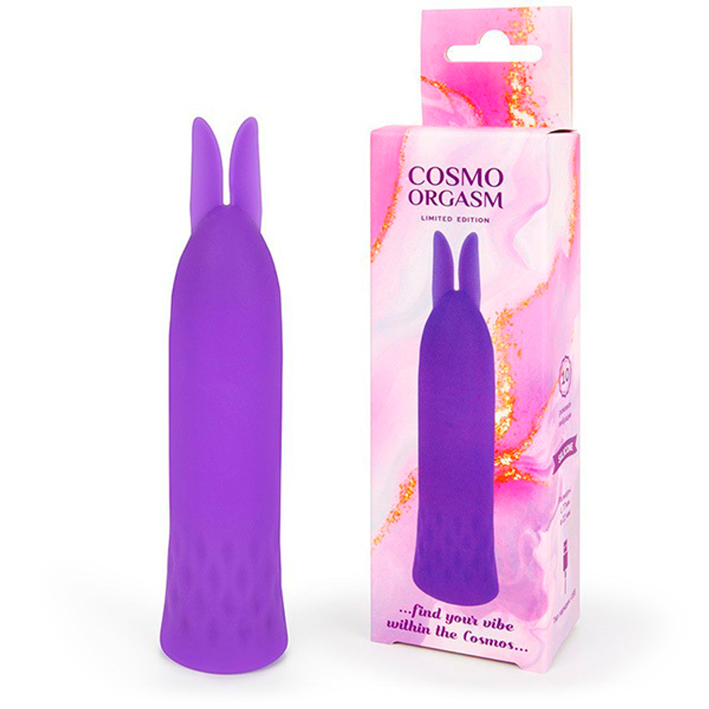 Фиолетовый вибромассажер с 10 режимами вибрации 10,5см Bior Toys Cosmo Orgasm CSM-23159