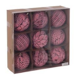 GAEM Набор из 9шт Украшение новогоднее "Шар", D 7 см, L24 W8 H24 см