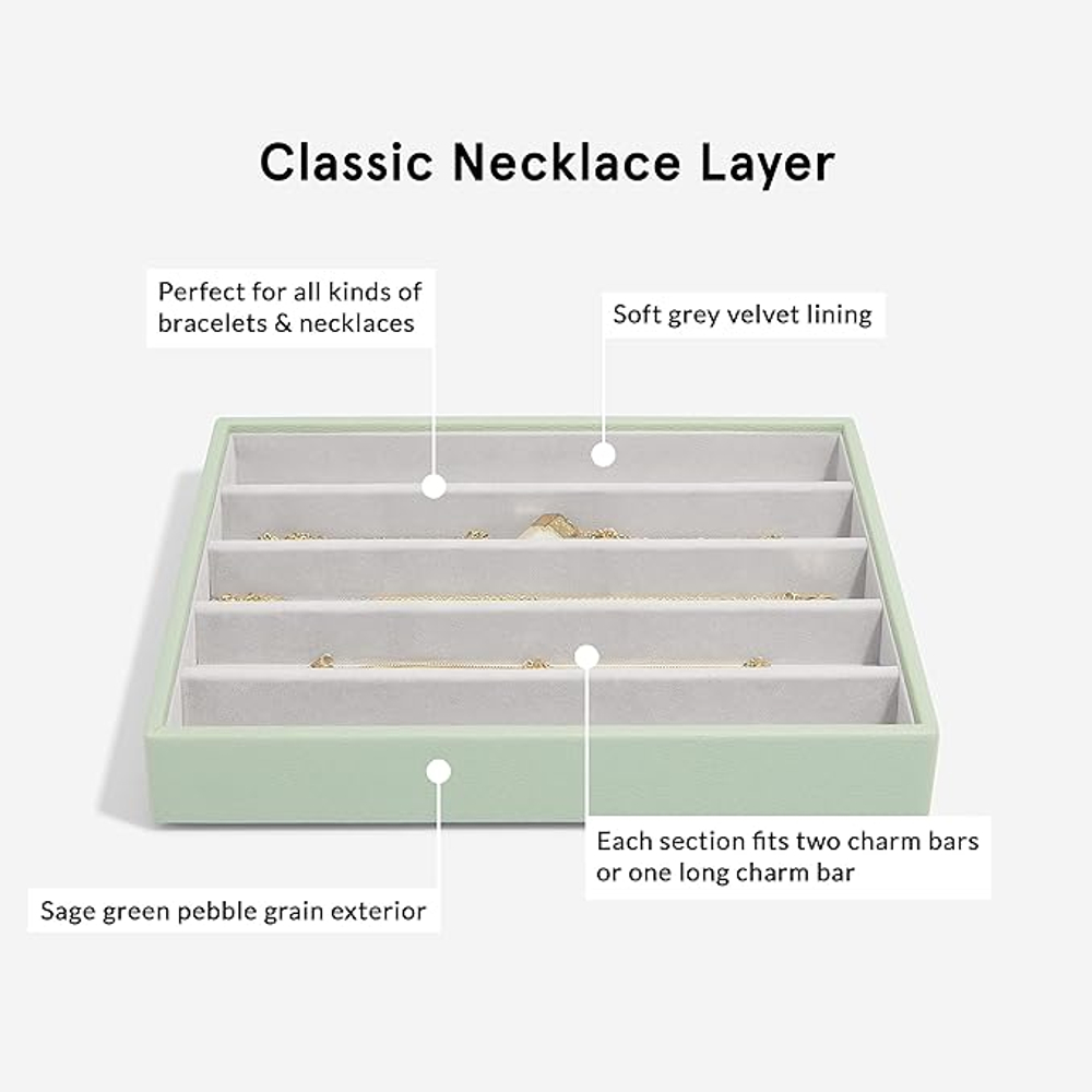 Органайзер для украшений Stackers Classic Necklace Layer (Putty Croc)
