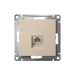 Розетка компьютерная AtlasDesign RJ45 кат.5E механизм песочн. SE ATN001283