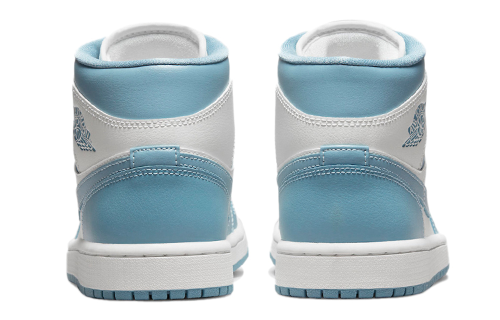 Кроссовки Air Jordan 1 Mid "University Blue" (Женская размерная сетка)