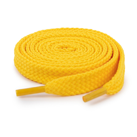 Шнурки для обуви, т.5, цв.желтый, 100% полиэфир, 1 пара
