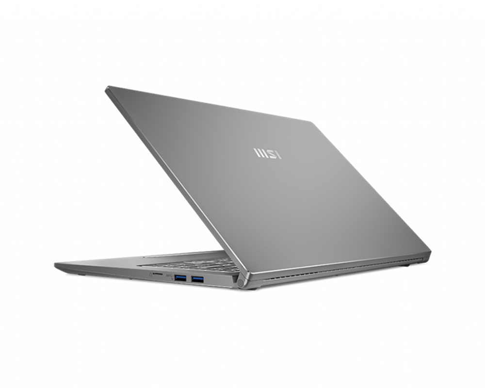 Ноутбук MSI Prestige 15 A12UC, Core i7-1280P,1.8 GHz,15.6" FHD (1920*1080),60Hz,LPDDR4 16GB,1TB M.2 PCIe SSD,RTX3050 Max-Q GDDR6 4GB,Urban Silver,1y,Win11Home 9S7-16S822-221