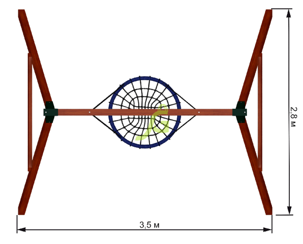 Качельный модуль "Гнездо-паутинка"